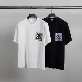 LOEWE 로에베 스퀘어로고 코튼 반팔티