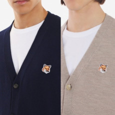 MAISON KITSUNE 메종키츠네 폭스헤드 캐시 V 니트가디건 5COLOR