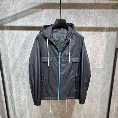 PRADA 프라다 배색 지퍼 바람막이
