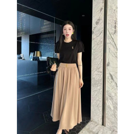 SAINT LAURENT 생로랑 롱치마 반팔 셋트