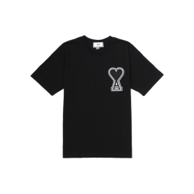 AMI 아미 스티치 하트 반팔