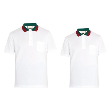 GUCCI 구찌 웹컬러 테이핑 카라 반팔티 2COLOR