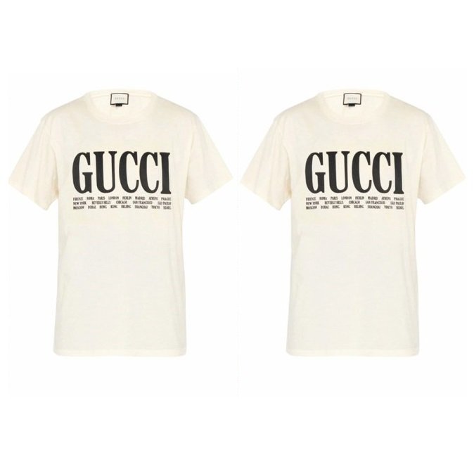 GUCCI 구찌 시티 커플 반팔티