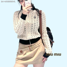 MIUMIU 미우미우 펀칭 집업