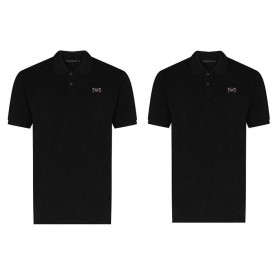 DOLCE & GABBANA 돌체앤가바나 밀라노플레이트 골드 커플 카라 반팔티