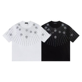 CHROME HEARTS 크롬하츠 6400 크리스탈 대거 크로스 반팔