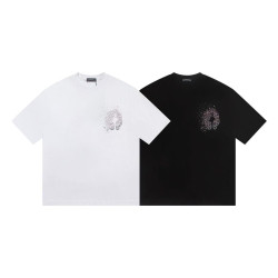CHROME HEARTS 크롬하츠 6403 크리스탈 그래피티 홀스슈 반팔