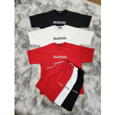 BALENCIAGA 발렌시아가 자수 반팔&반바지 세트