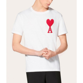 AMI 아미 패치 커플 반팔티