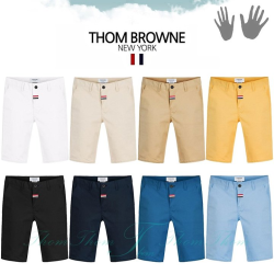 THOM BROWNE 톰브라운 컬러 스판 5부 팬츠