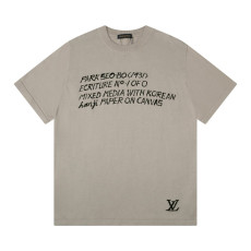 LOUIS VUITTON 루이비통 X 박서보 쇼트 콜라보 슬리브 크루넥 2COLOR