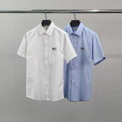 MAISON KITSUNE 메종키츠네 더블폭스 옥스포드 반팔 셔츠