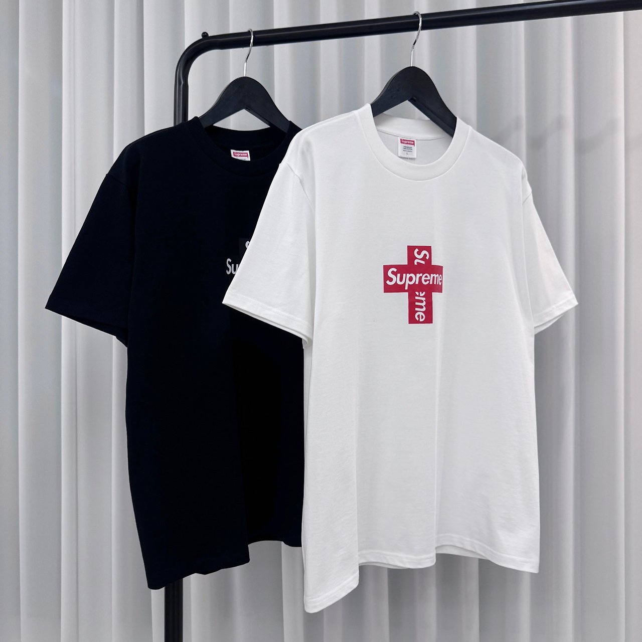 SUPREME 슈프림 크로스 박스로고 티셔츠