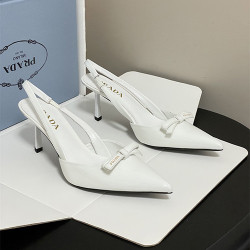 PRADA 프라다 여성용 샌들 (굽높이7.5CM) P76724 2COLOR