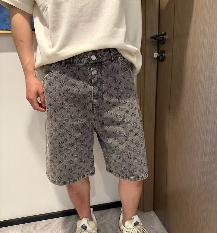 LOUIS VUITTON 루이비통 64264 모노그램 자카드 데님 쇼츠