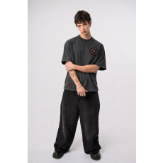 CHROME HEARTS 크롬하츠 홀스슈 스틸 로고 패치 피그먼트 빈티지 숏 슬리브 티셔츠