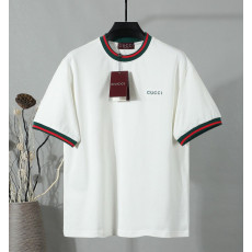 GUCCI 구찌 650901 웹 트리밍 자수 로고 반팔 2COLOR