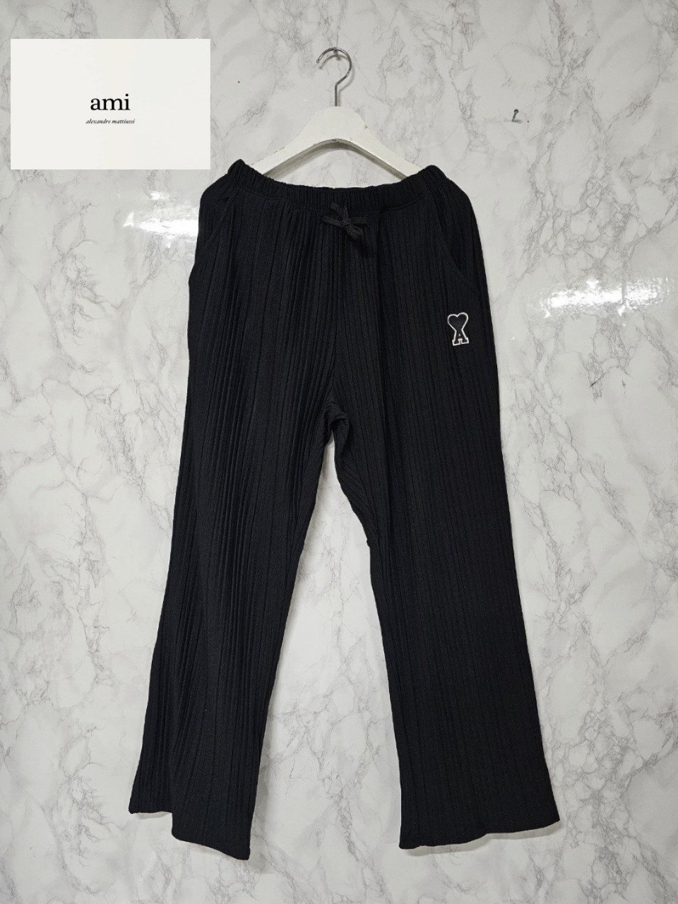 AMI 아미 플리츠 와이드 팬츠 2COLOR