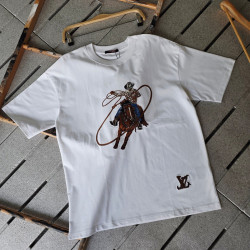 LOUIS VUITTON 루이비통 카우보이 자수 그래픽 티셔츠 2COLOR